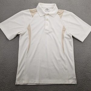 PGA Tour White and Tan Polo Shirt